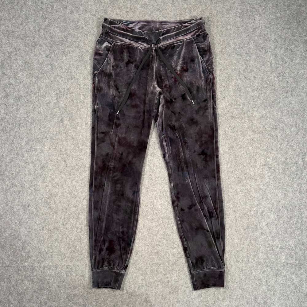 Lululemon Athletica Grey Interstellar Ready To Crush Velour Jogger Womens Size 6